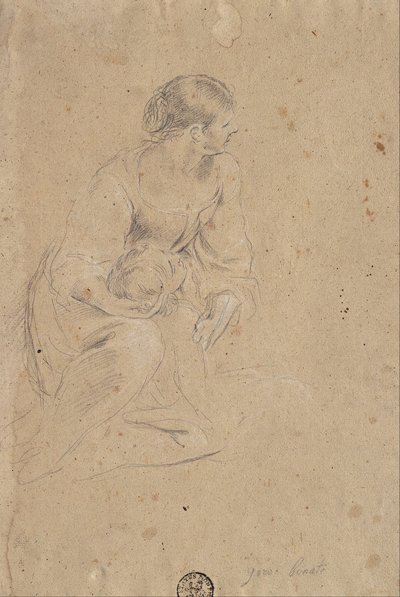 Estudio de una figura femenina de Giovanni Battista Bonacina